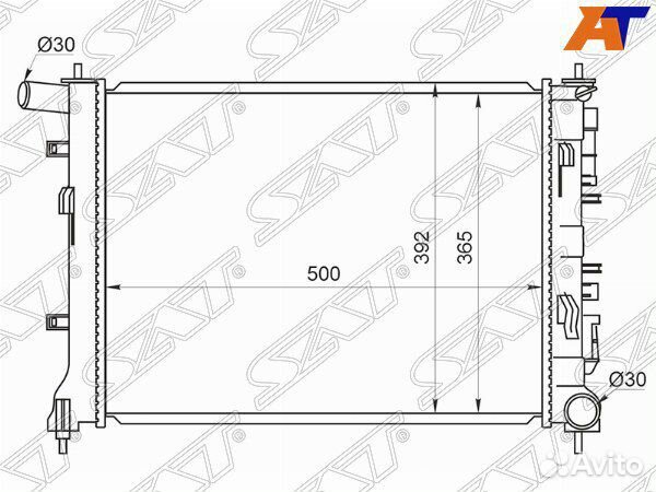 Радиатор hyundai accent
