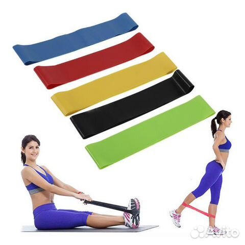 Набор резинок для фитнеса, 5 шт