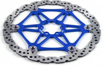 Hope V4 floating vented disc 203MM 6 болтов, Синий