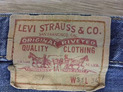 Джинсы levis 507 W31 L34