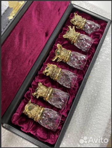 Стопки перевертыши хрустальные 