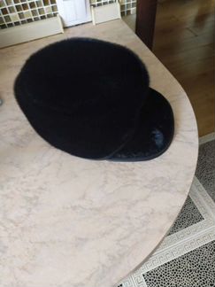 Меховая мужская кепка-немка из нерпы