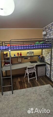 Кровать чердак IKEA со столом купить в Барнауле | Товары для дома и ...