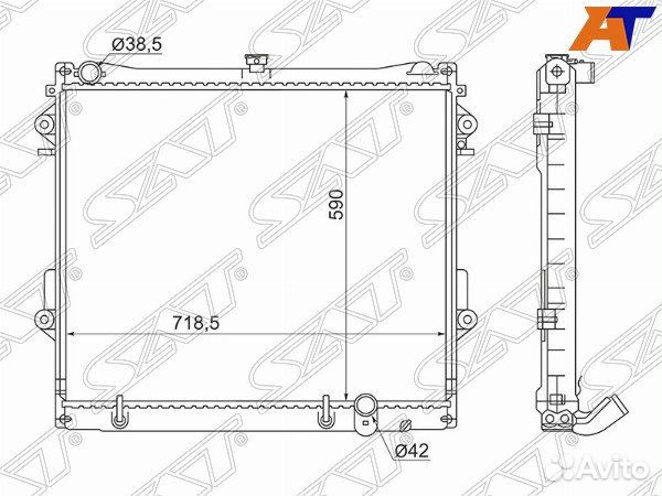 Радиатор lexus LX570