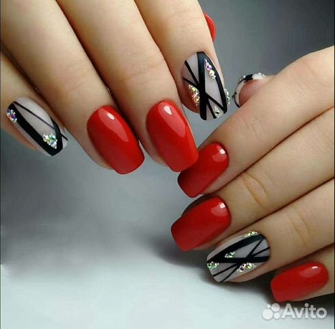 Маникюр наращивание ногтей