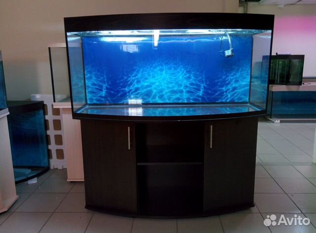 Аквариум 400л полукруглый, новый, свет, биофильтр