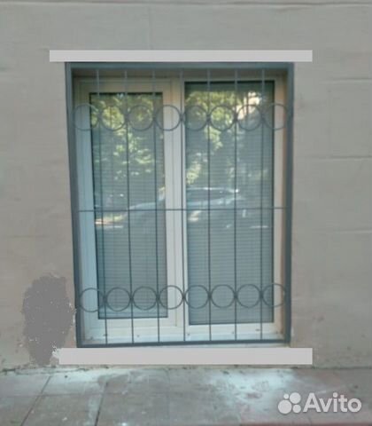 Решетки на окна, лоджии №769 прямые