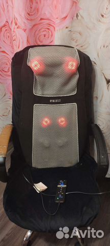 Массажное кресло накидка с 3D обогревом