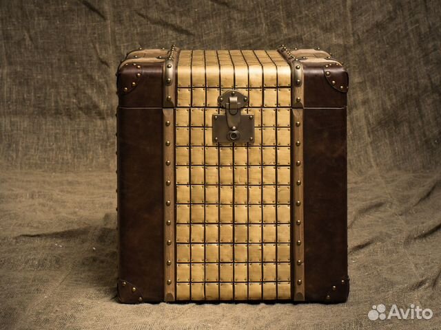 Сундук Mosaic Medium Leather and Brass