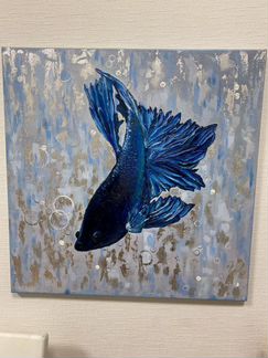 Картина рыбка петушок