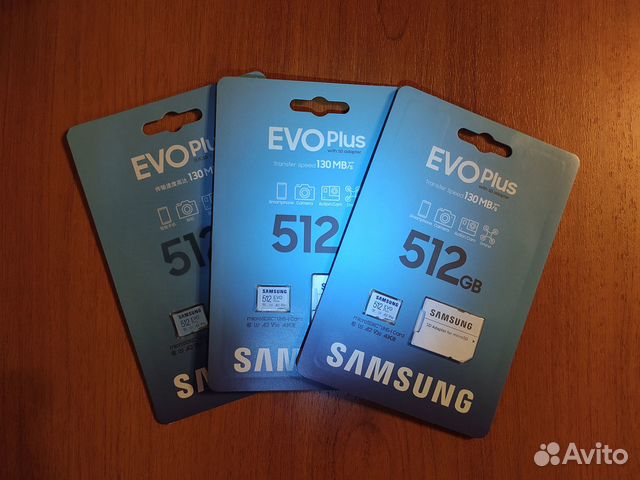 Samsung Evo Plus 512Gb Microsd. Оригинал