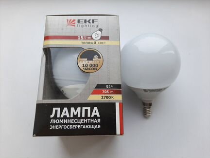 Энергосберегающая лампа шар SP15W E14