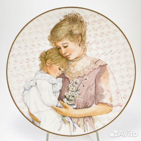 Тарелка Старомодный День Матери: Маргаритки маме