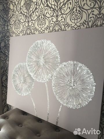 Стильная картина одуванчики