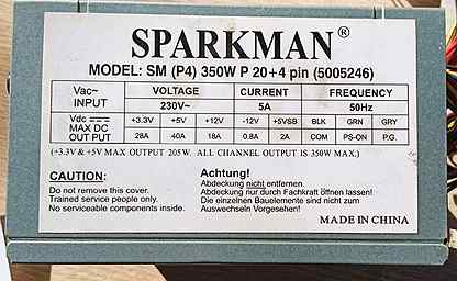 Sparkman sm 350w схема