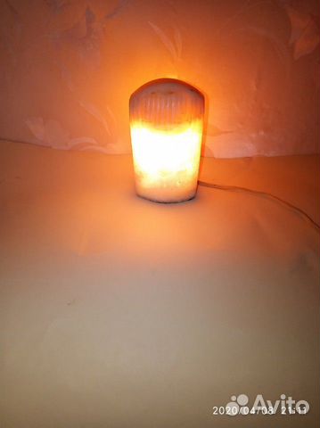 Лампа ночник из мрамора новогодний подарок другу