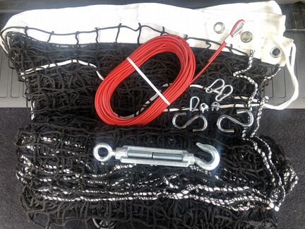 Сетка большой теннис+ трос+ крепеж новая