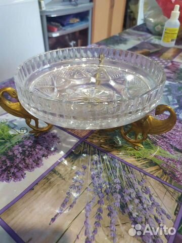 Конфетница павлины бронза СССР