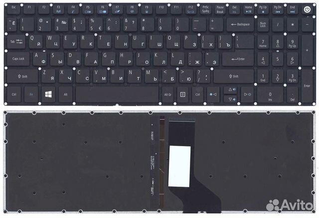 Клавиатура Acer Aspire E5-573, VN7-572G черная