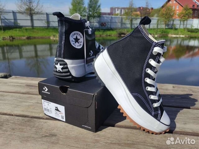 Кеды Converse на высокой подошве