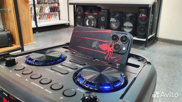 Большая мощная блютуз колонка 60w 2 микрофона