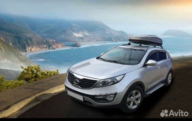 Автобокс для Kia Sportage серый