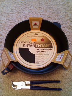 Сковорода литая Титан ''нмп'' D28cm