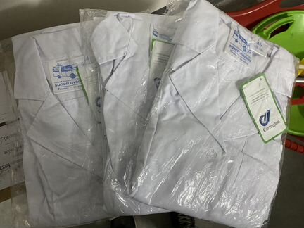 Халаты медицинские новые размеры 46-52