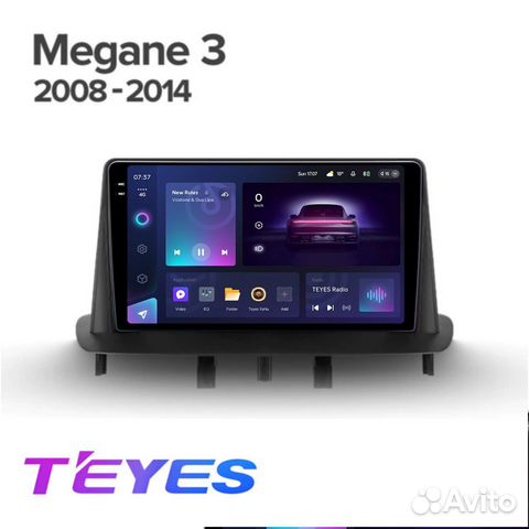 Магнитола 9’’ Teyes на Renault Megane 3 / Fluence