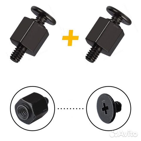 Стойка и винт крепления M.2 SSD накопителей для as