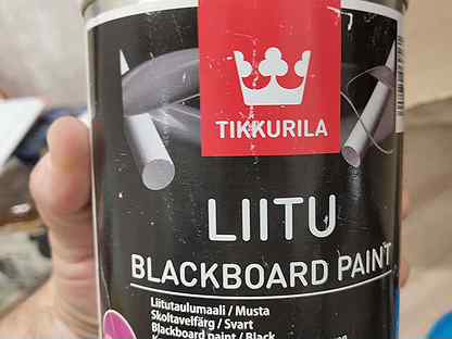 Краска для школьной доски tikkurila liitu цвет черный 1 л расход