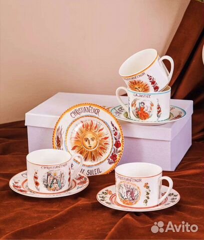 Набор чайных/кофейных чашек/пар Dior