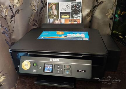 Мфу Epson XP-342 с снпч и чернилами