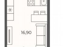 Квартира-студия, 23,6 м², 24/26 эт.