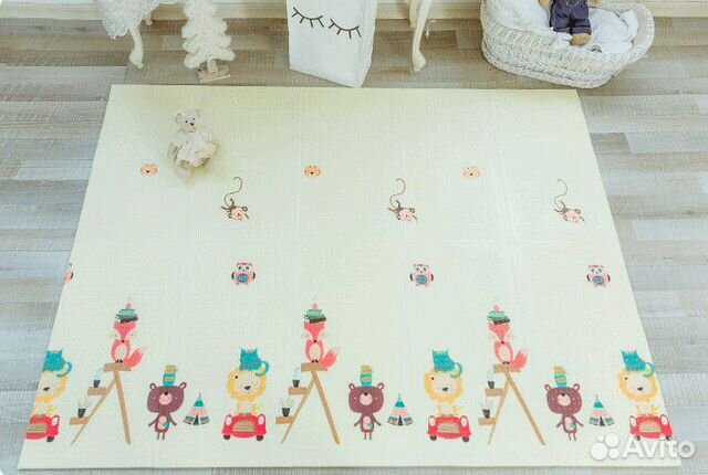 Складной коврик книжка детский, новый символы