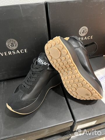 Кроссовки Versace женские черные