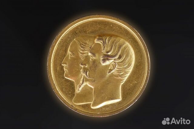 Золотая почетная медаль Belle Jardiniere 1855