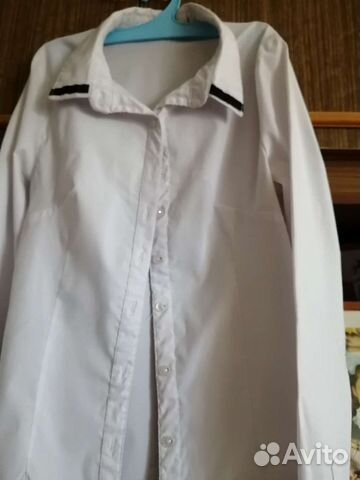 Рубашка белая женская, детская