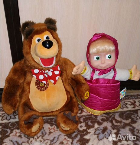 Игрушки Маша и медведь пакетом