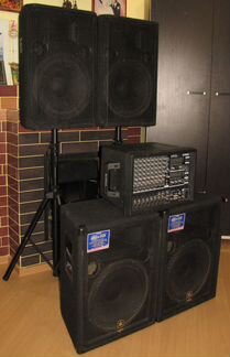 Колонки RX+Yamaha 1800W 4ш D15