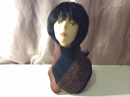 Шерстяной нежный шарфик ручной работы