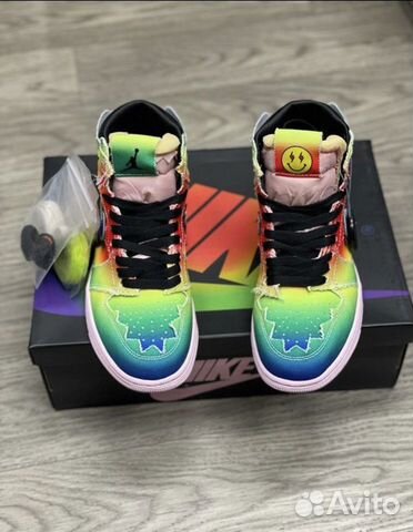 Кроссовки J Balvin x Air jordan High 35-45