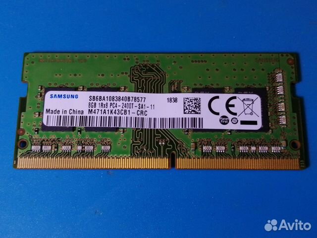 Оперативная память для ноутбука DDR4 8Gb Samsung