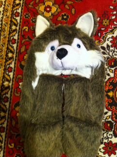 Шапка-шарф собачка Хаски