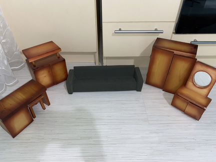 Мебель для кукол деревянная