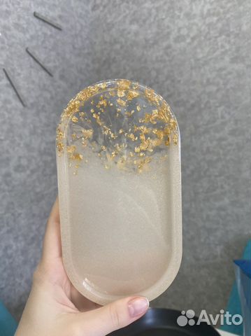 Поднос из эпоксидной смолы