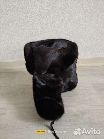 Норковая шапка мужская ушанка