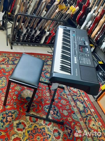 Синтезатор yamaha psr e473 со стойкой и банкеткой