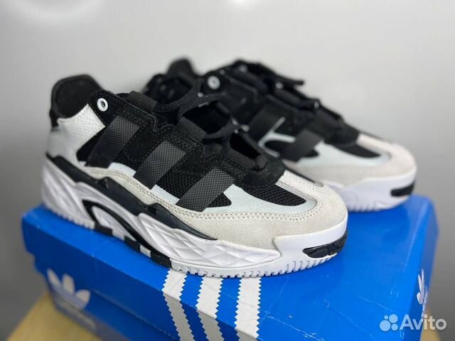 Кроссовки Adidas NiteBall White-Black