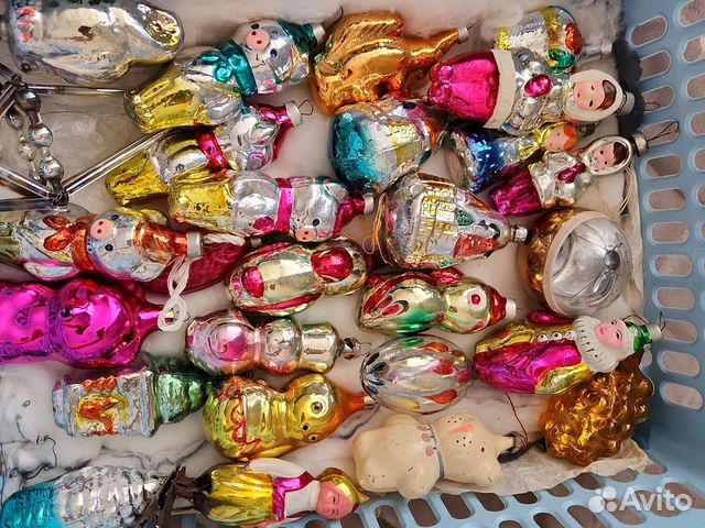 Елочные игрушки СССР советские. Глинка